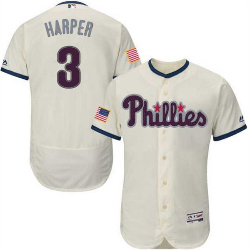 Phillies 3 Bryce Harper Cream Flexbase Jersey Dzhi,We sell and wholesale Phillies 3 Bryce Harper Cream Flexbase Jersey Dzhi on line form chian!